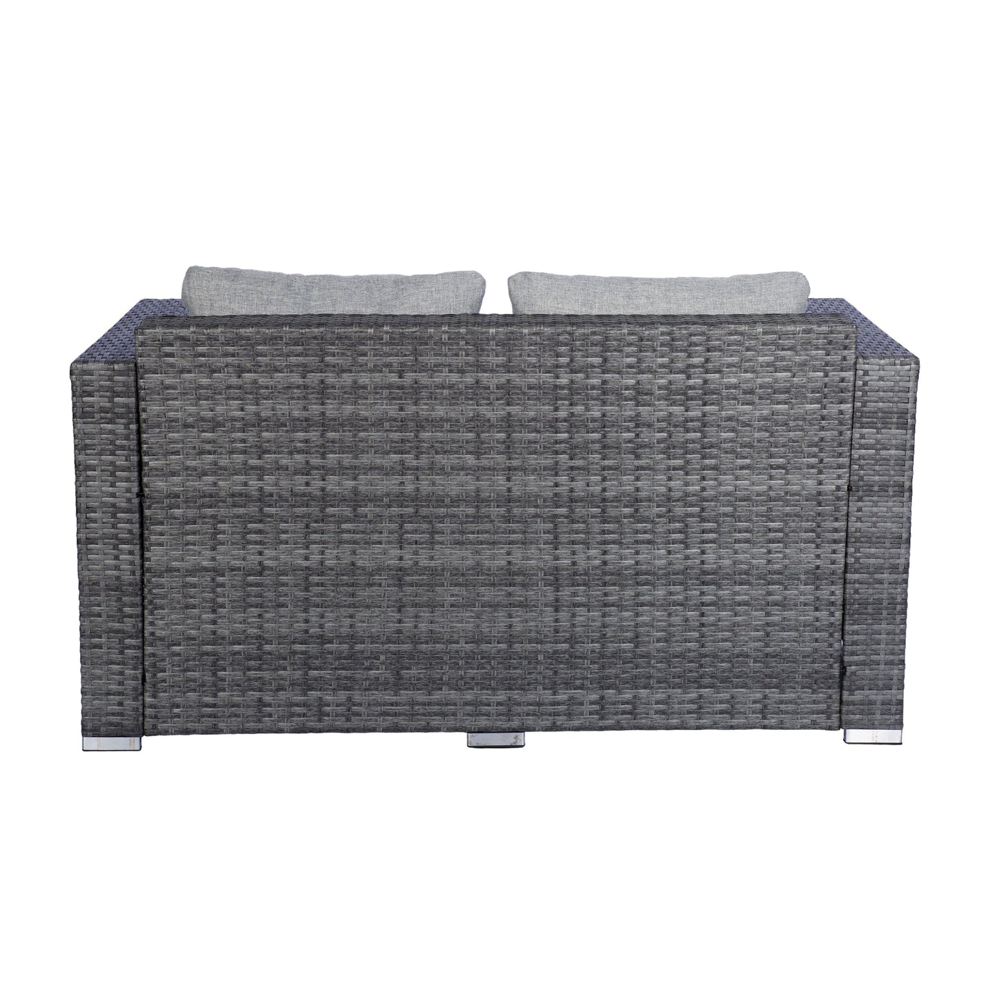 Set di mobili da giardino in vimini Landon da 4 pezzi con cuscini