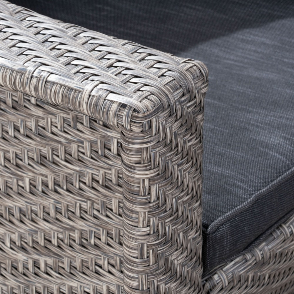 Sedia girevole in vimini da esterno Larchmont (set da 2) di Christopher Knight Home