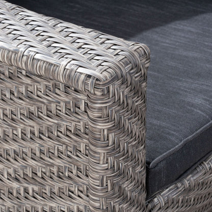 Sedia girevole in vimini da esterno Larchmont (set da 2) di Christopher Knight Home