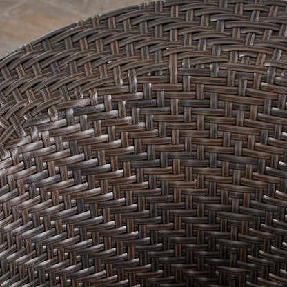 Sedia girevole in vimini da esterno Larchmont (set da 2) di Christopher Knight Home