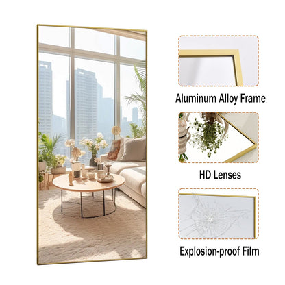 Grande specchio a figura intera da appendere alla parete