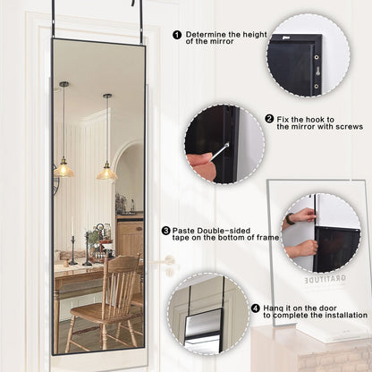 Grande specchio a figura intera da appendere alla parete