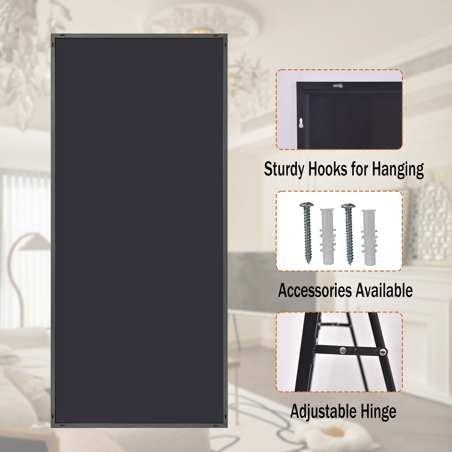 Grande specchio a figura intera da appendere alla parete