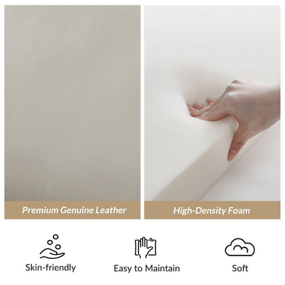 Poltrona reclinabile elettrica Laura 35.04 Wide in vera pelle con poggiatesta regolabili di HULALA HOME