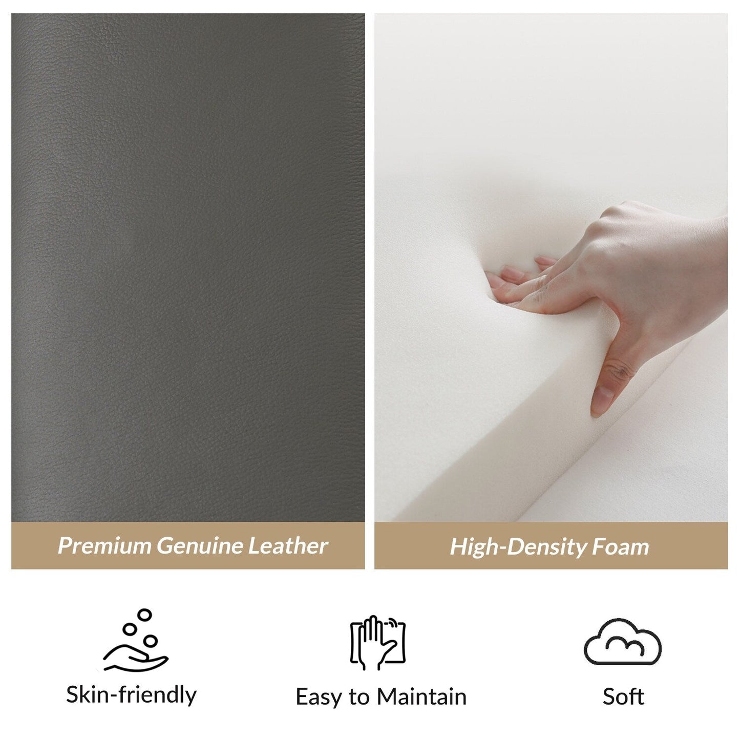 Poltrona reclinabile elettrica Laura 35.04 Wide in vera pelle con poggiatesta regolabili di HULALA HOME