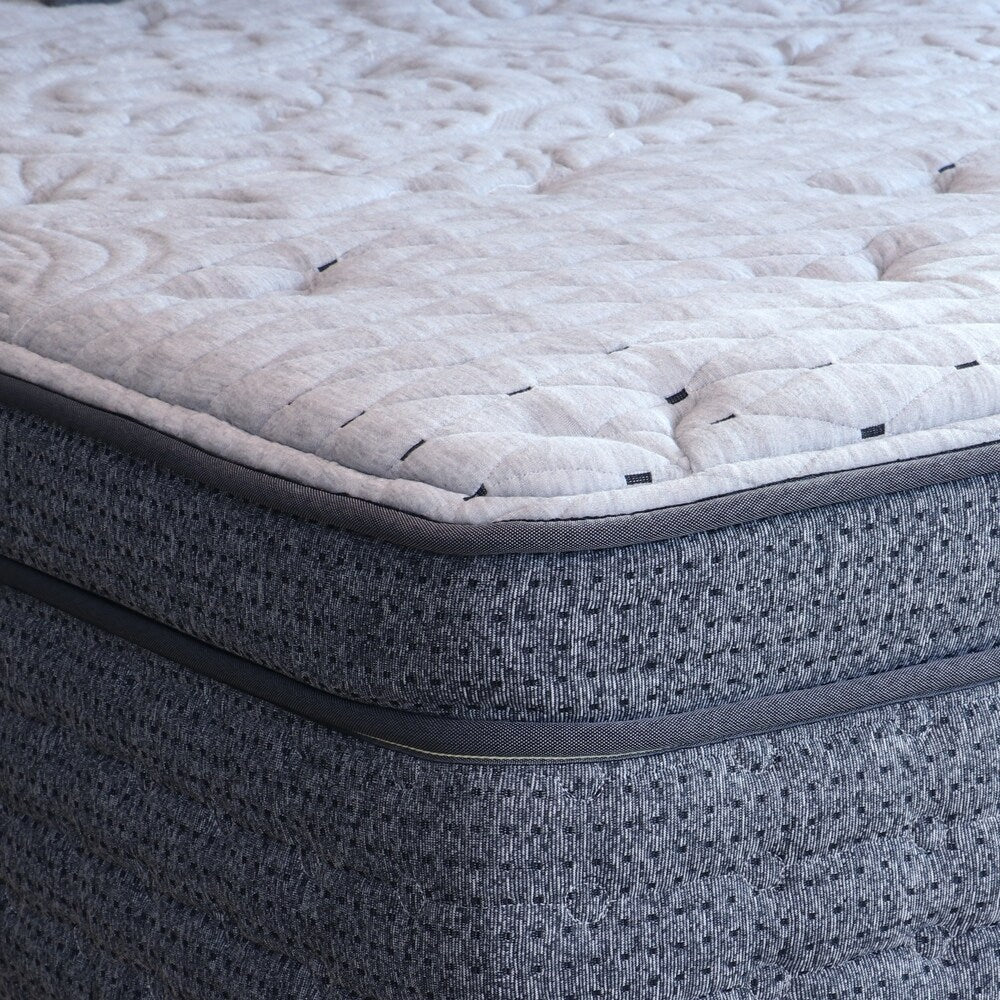 Set di materassi ibridi in lattice gel Laura Ashley Firenze da 14 pollici Euro Top di King Koil