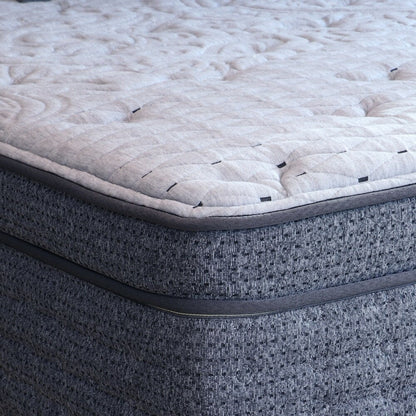 Set di materassi ibridi in lattice gel Laura Ashley Firenze da 14 pollici Euro Top di King Koil