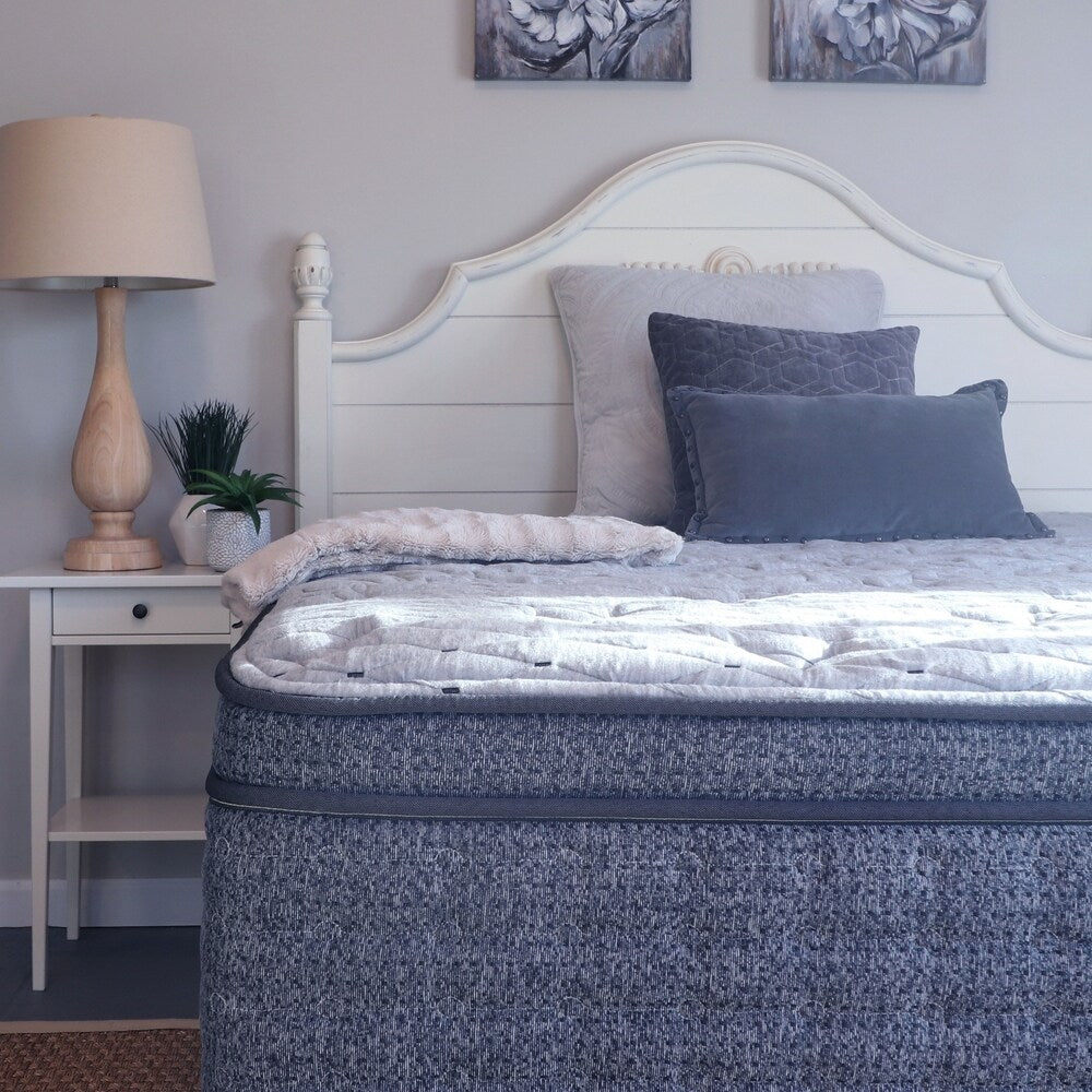 Materasso ibrido in lattice gel Laura Ashley Maria da 13 pollici Euro Top di King Koil