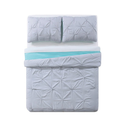 Set copripiumino reversibile My World Pinch Pleat Solid