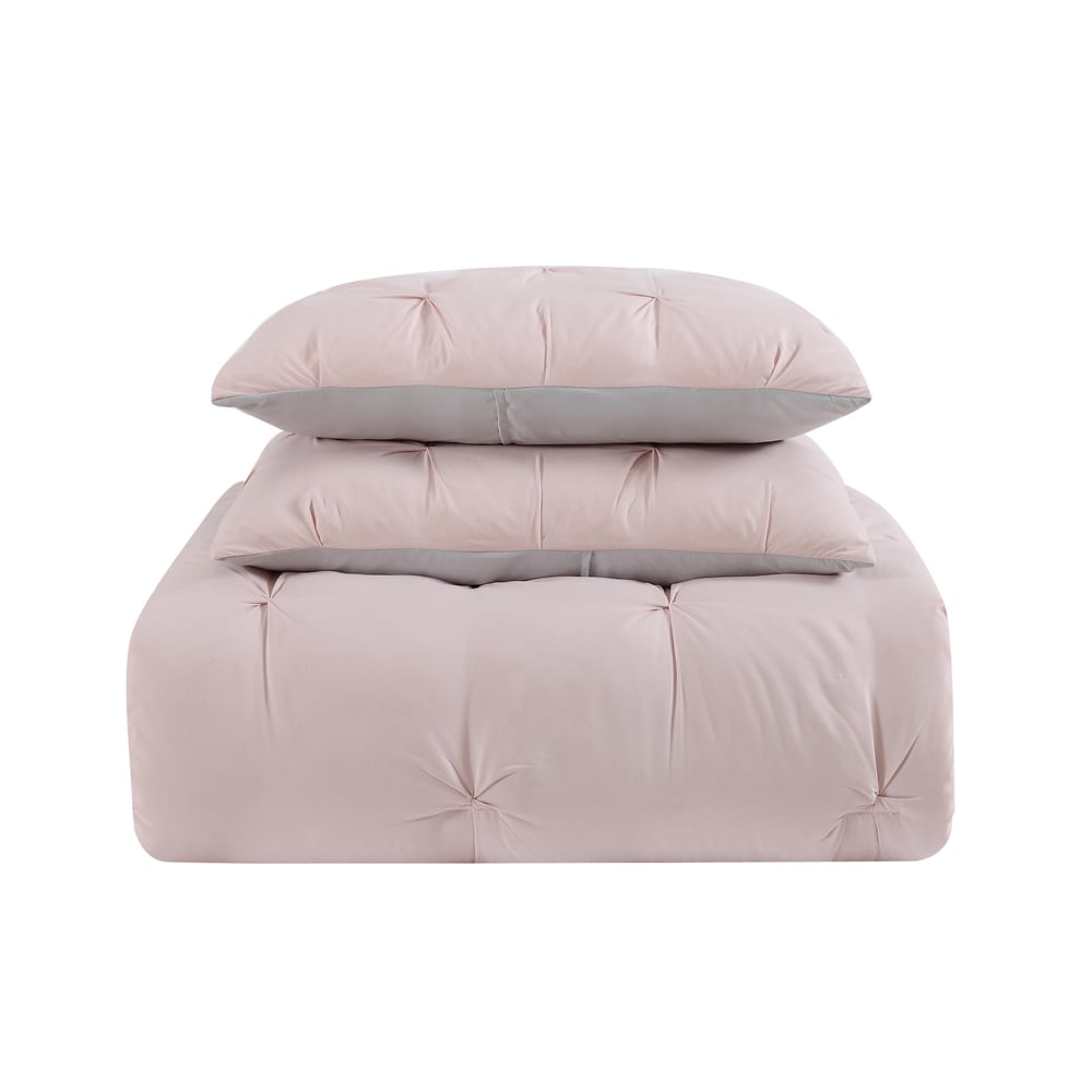 Set copripiumino reversibile My World Pinch Pleat Solid