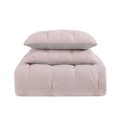 Set copripiumino reversibile My World Pinch Pleat Solid