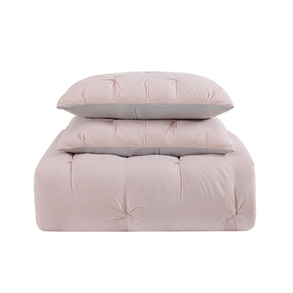 Set copripiumino My World Pinch Pleat Solid da 3 pezzi