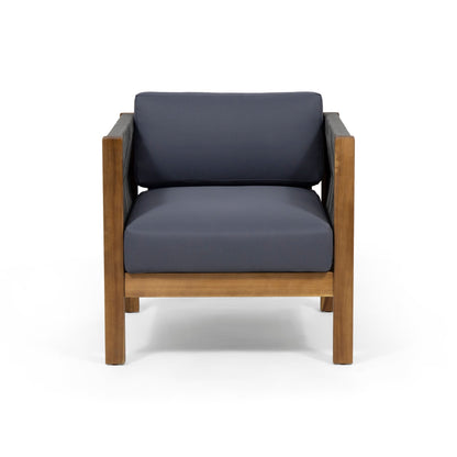 Poltrona da esterno Laurel in legno di acacia e corda di Christopher Knight Home