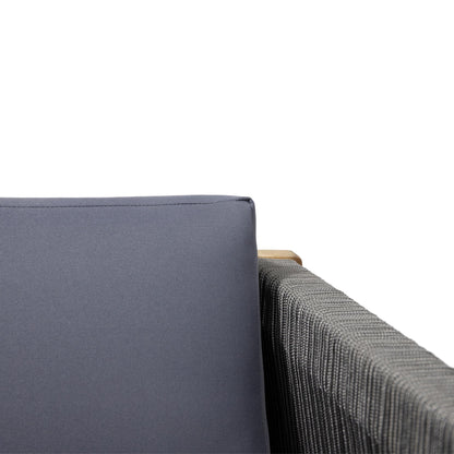 Poltrona da esterno Laurel in legno di acacia e corda di Christopher Knight Home