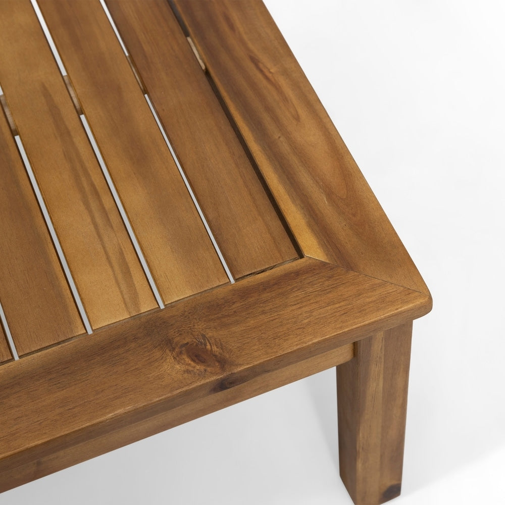 Set da esterno Laurel Modern Acacia Wood da 4 pezzi di Christopher Knight Home