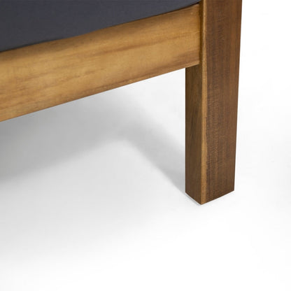 Set da esterno Laurel Modern Acacia Wood da 4 pezzi di Christopher Knight Home