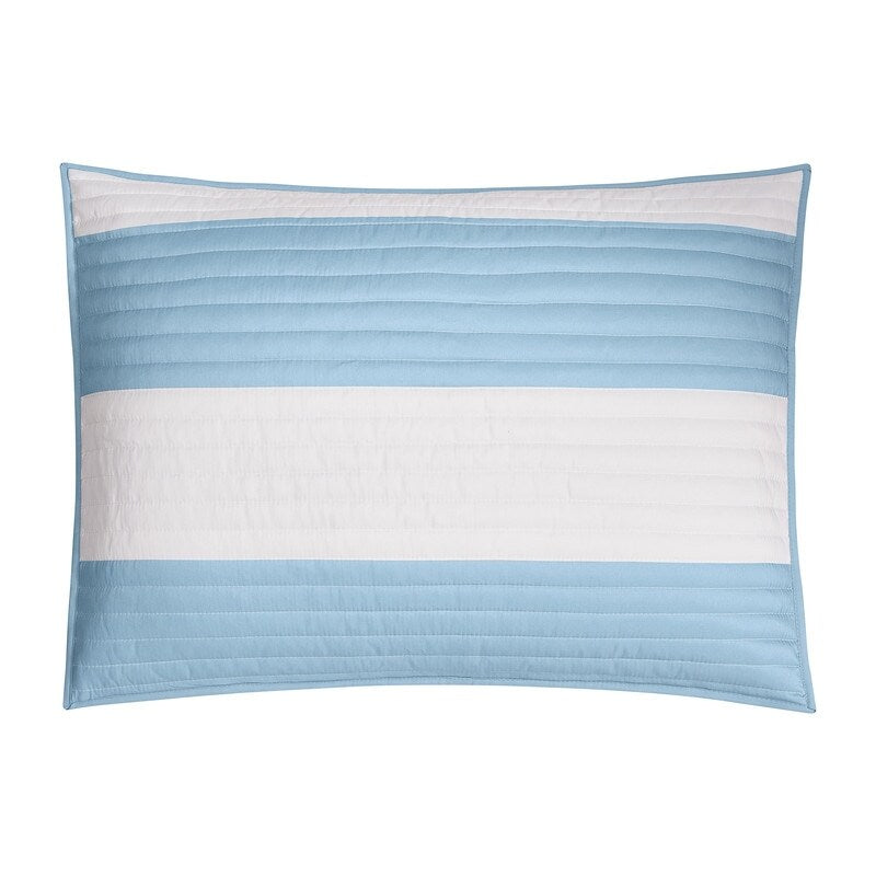 Set trapunta reversibile Lavelle blu/bianco