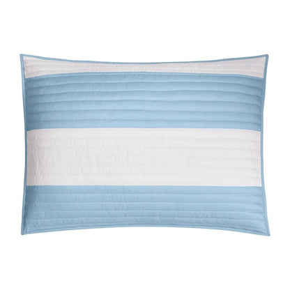 Set trapunta reversibile Lavelle blu/bianco