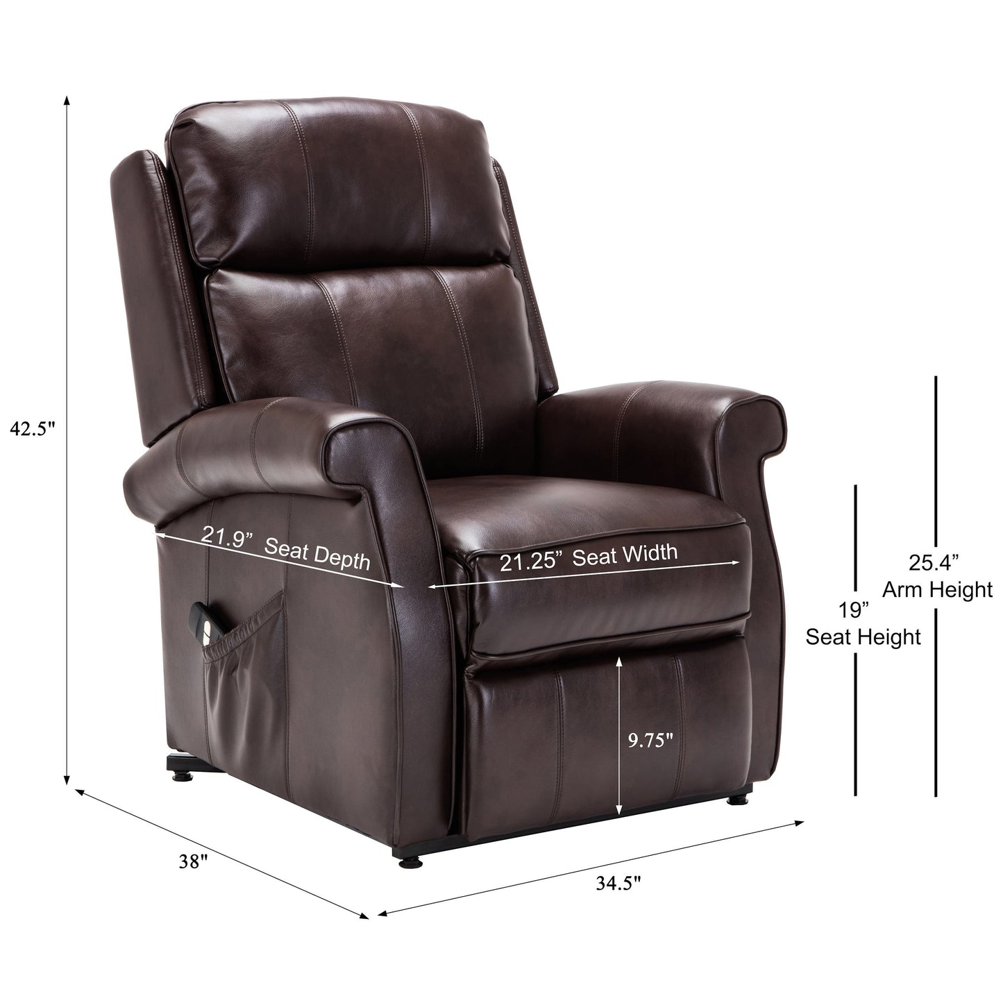 Poltrona elevabile tradizionale Lawrence di Greyson Living