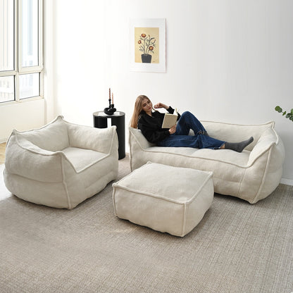 Divano Lazy Sofa Divano da soggiorno Poltrona a sacco con memory foam