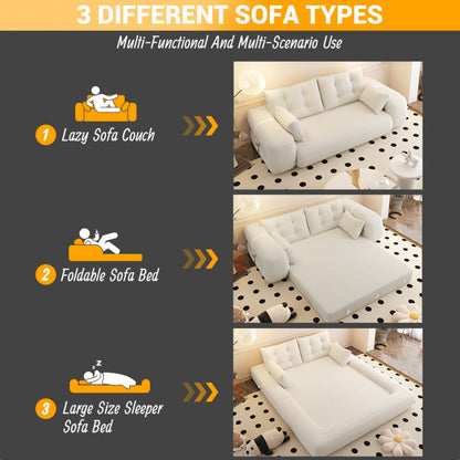 Divano letto pieghevole multifunzionale da 78 pollici di larghezza