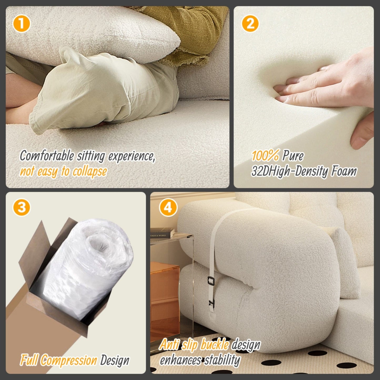 Divano letto pieghevole multifunzionale da 78 pollici di larghezza