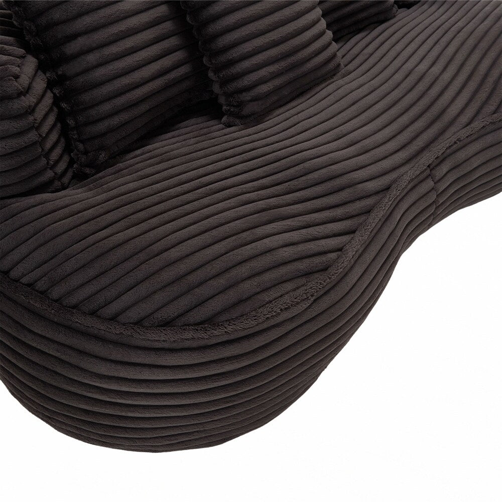 Divano Lazy Sofa, poltrona a sacco resistente e confortevole, con schienale alto, per adulti e bambini, 2 posti