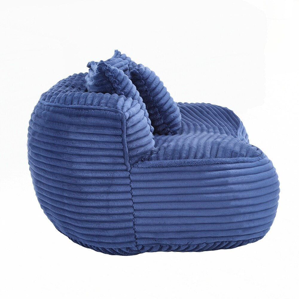 Divano Lazy Sofa, poltrona a sacco resistente e confortevole, con schienale alto, per adulti e bambini, 2 posti