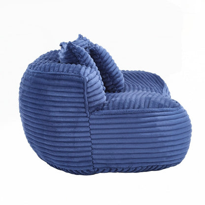 Divano Lazy Sofa, poltrona a sacco resistente e confortevole, con schienale alto, per adulti e bambini, 2 posti
