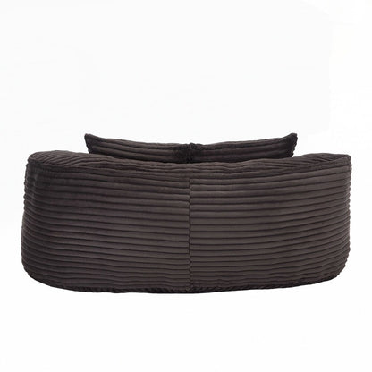 Divano Lazy Sofa, poltrona a sacco resistente e confortevole, con schienale alto, per adulti e bambini, 2 posti