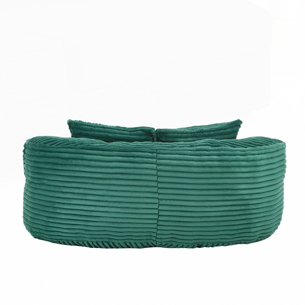 Divano Lazy Sofa, poltrona a sacco resistente e confortevole, con schienale alto, per adulti e bambini, 2 posti