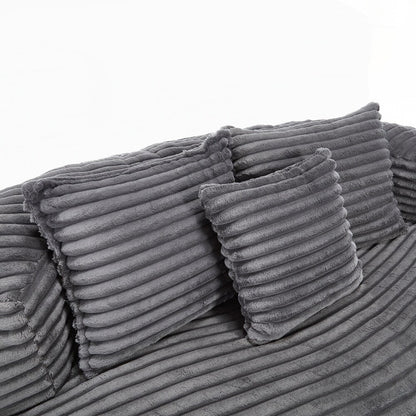 Divano Lazy Sofa, poltrona a sacco resistente e confortevole, con schienale alto, per adulti e bambini, 2 posti