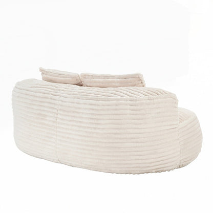 Divano Lazy Sofa, poltrona a sacco resistente e confortevole, con schienale alto, per adulti e bambini, 2 posti