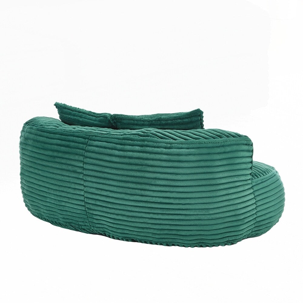 Divano Lazy Sofa, poltrona a sacco resistente e confortevole, con schienale alto, per adulti e bambini, 2 posti