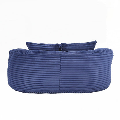 Divano Lazy Sofa, poltrona a sacco resistente e confortevole, con schienale alto, per adulti e bambini, 2 posti