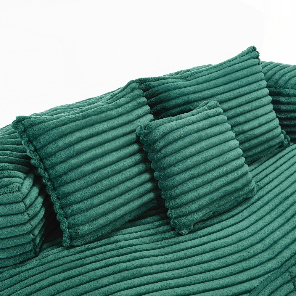 Divano Lazy Sofa, poltrona a sacco resistente e confortevole, con schienale alto, per adulti e bambini, 2 posti