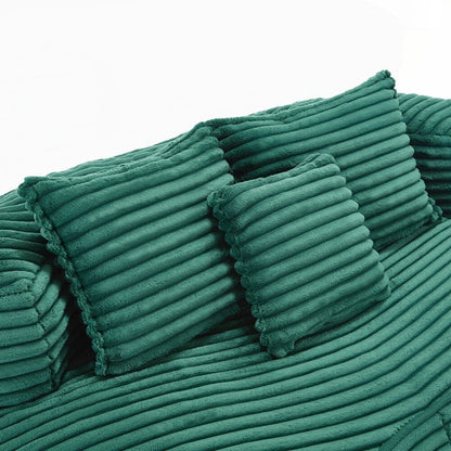 Divano Lazy Sofa, poltrona a sacco resistente e confortevole, con schienale alto, per adulti e bambini, 2 posti