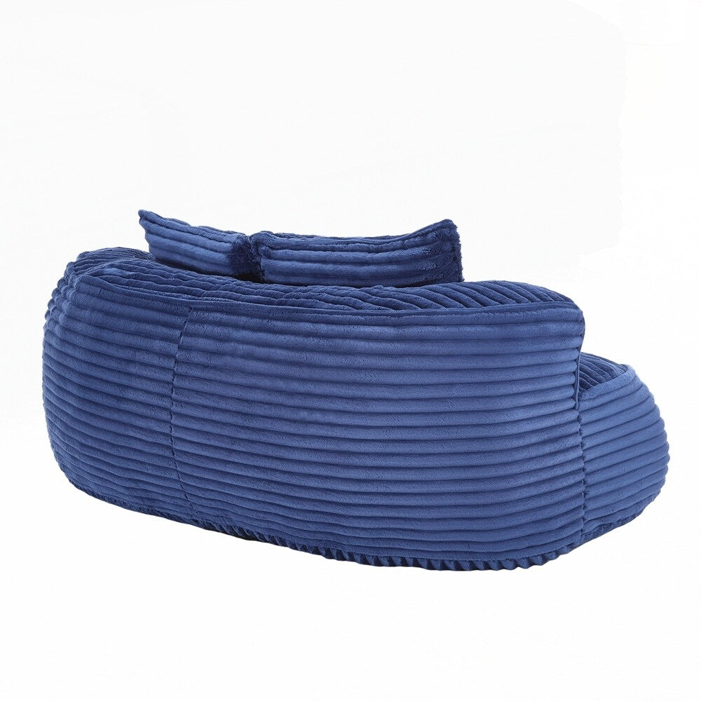 Divano Lazy Sofa, poltrona a sacco resistente e confortevole, con schienale alto, per adulti e bambini, 2 posti