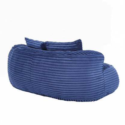 Divano Lazy Sofa, poltrona a sacco resistente e confortevole, con schienale alto, per adulti e bambini, 2 posti