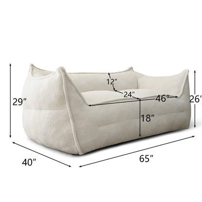 Divano Lazy Sofa Divano da soggiorno Poltrona a sacco con memory foam