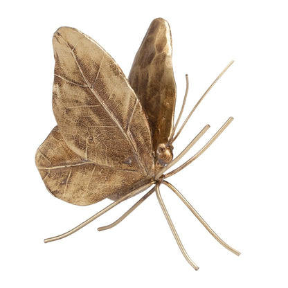 Mensola a forma di farfalla con foglia (set di 2)