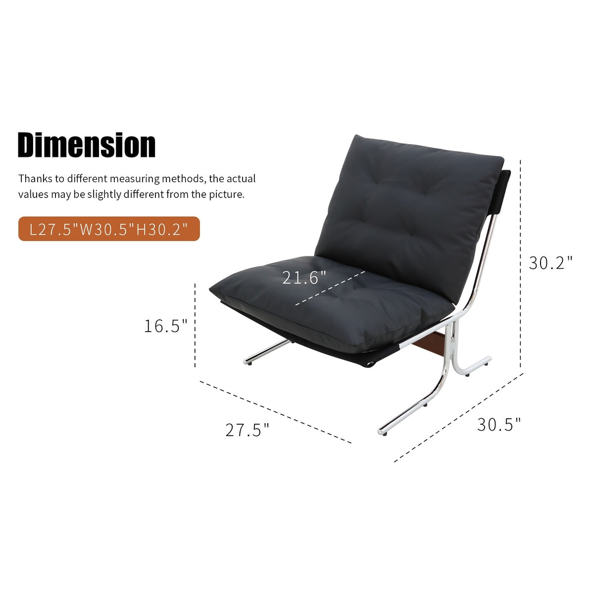 Poltrona in pelle, sedia moderna con schienale alto, sedie da soggiorno con gambe in metallo e imbottitura morbida, poltrone