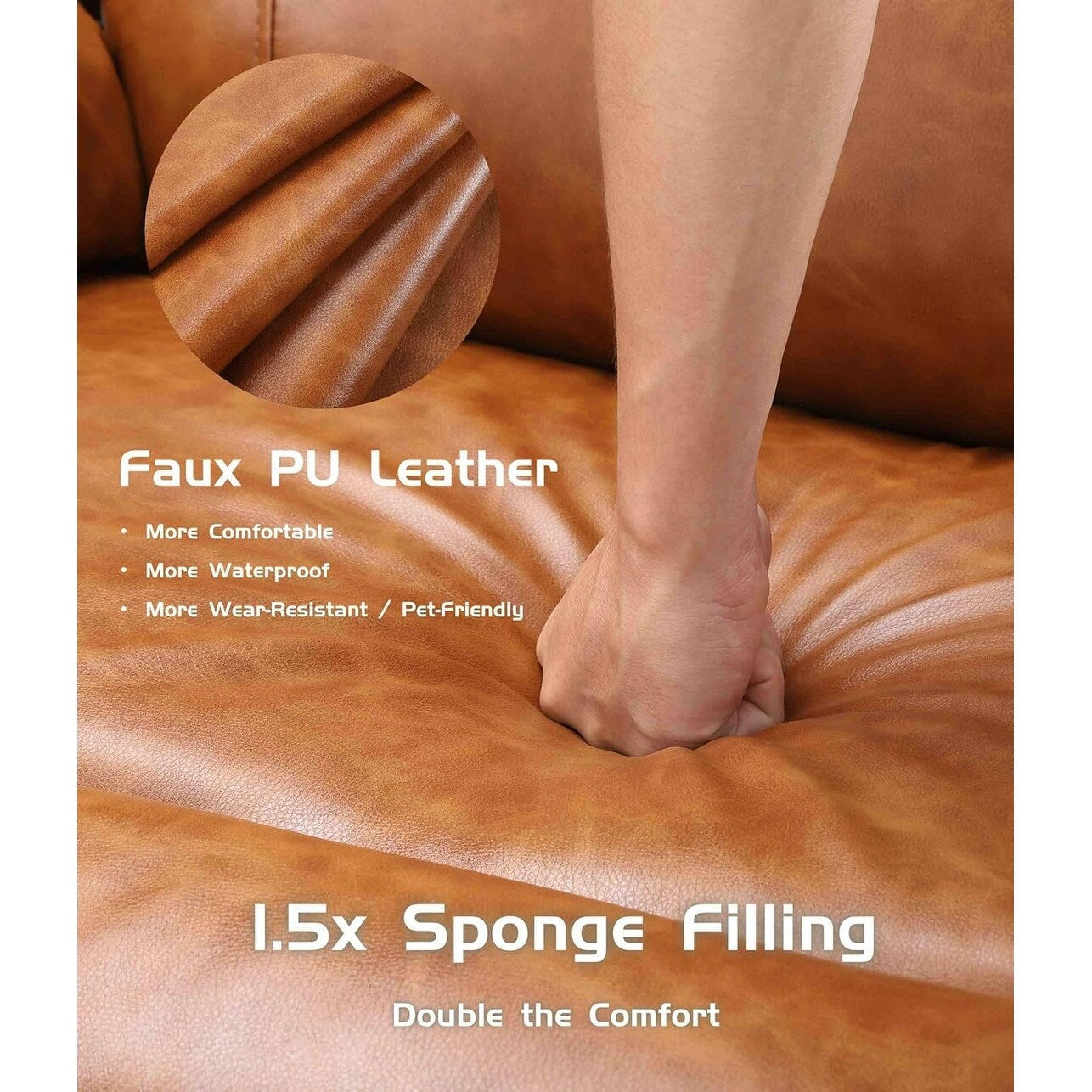 Poltrona reclinabile elettrica in pelle con riscaldamento e massaggio