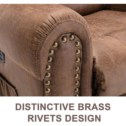 Poltrona reclinabile elettrica traspirante con massaggio, riscaldamento e porta USB