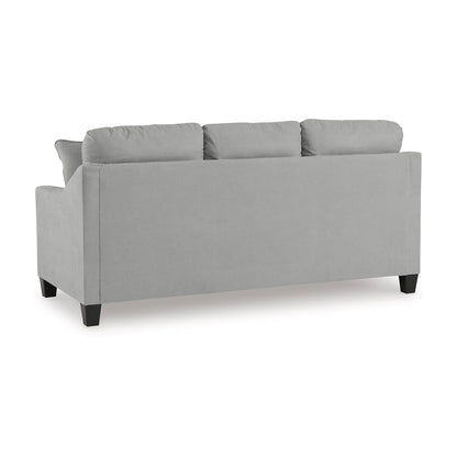 Divano letto matrimoniale Lebo, grigio, materasso in memory foam pieghevole