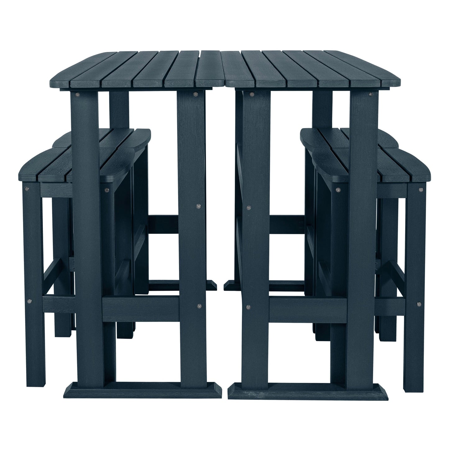 Set da balcone per esterni Lehigh da 6 pezzi - Altezza bar