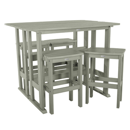 Set da balcone per esterni Lehigh da 6 pezzi - Altezza bar