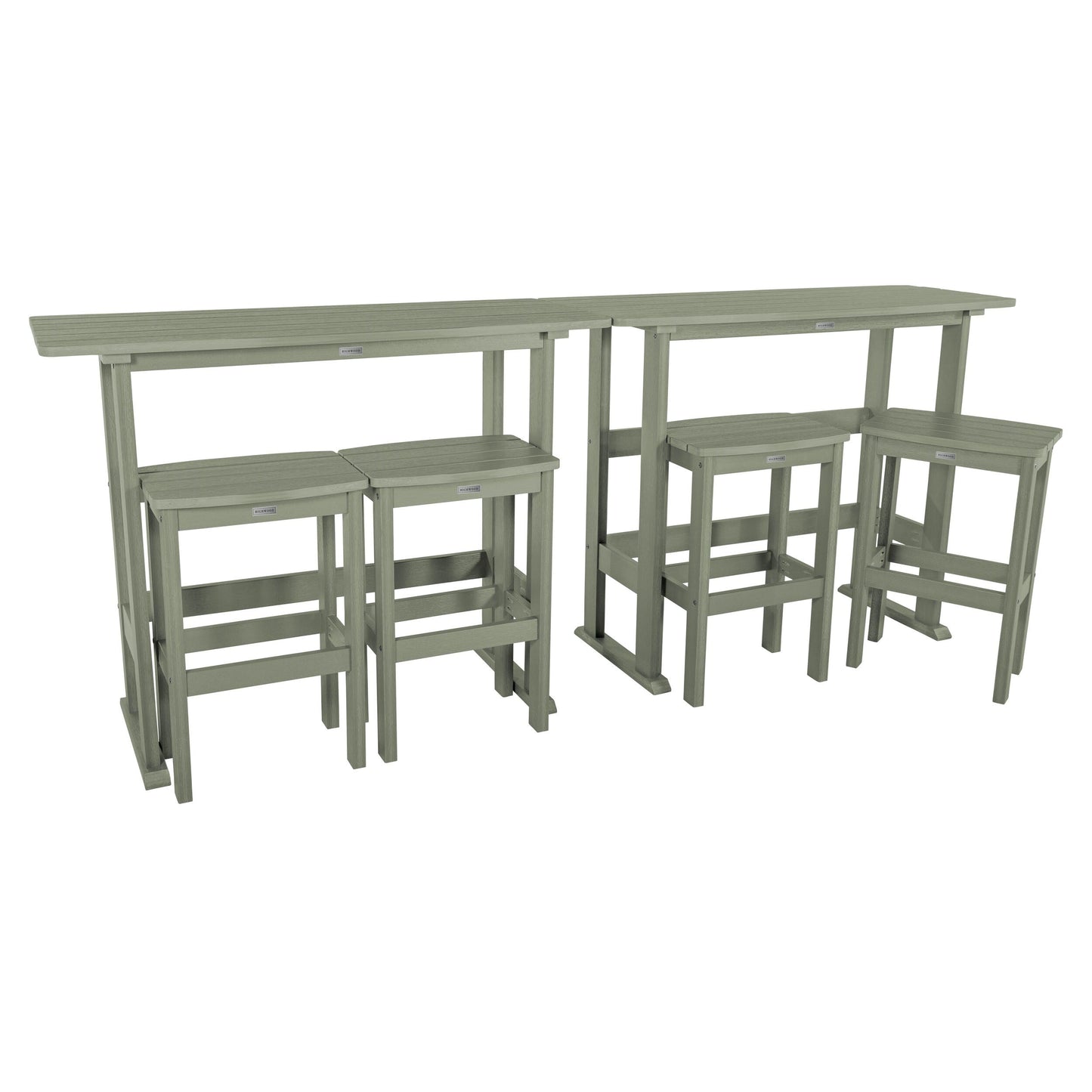 Set da balcone per esterni Lehigh da 6 pezzi - Altezza bar