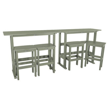 Set da balcone per esterni Lehigh da 6 pezzi - Altezza bar