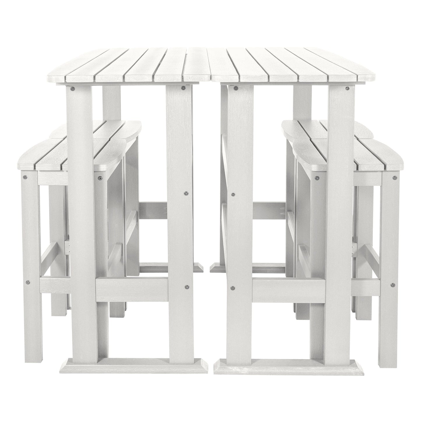 Set da balcone per esterni Lehigh da 6 pezzi - Altezza bar